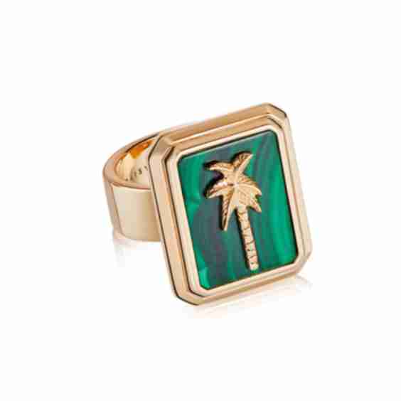 Malachite Palm Ring
