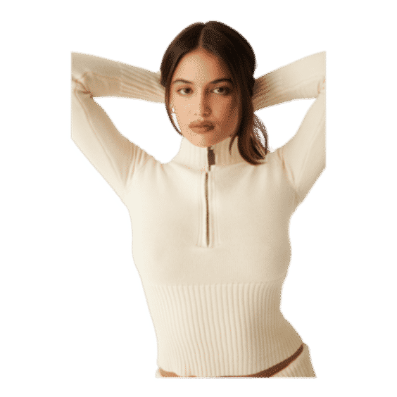Maverick Cloud Knit Half Zip Sweater 