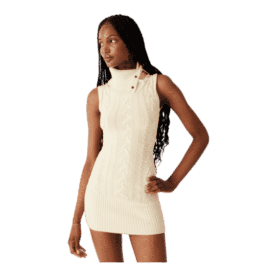 Storm Cable Cloud Knit Mini Dress