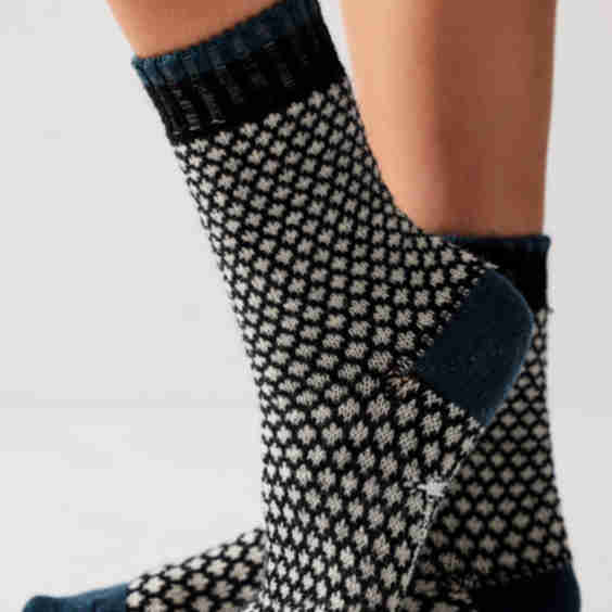 Popcorn Polka Dot Crew Socks