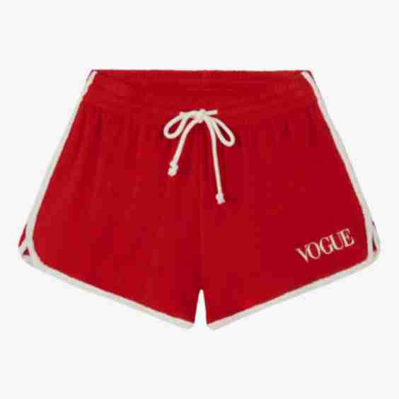 Terry Shorts Red White