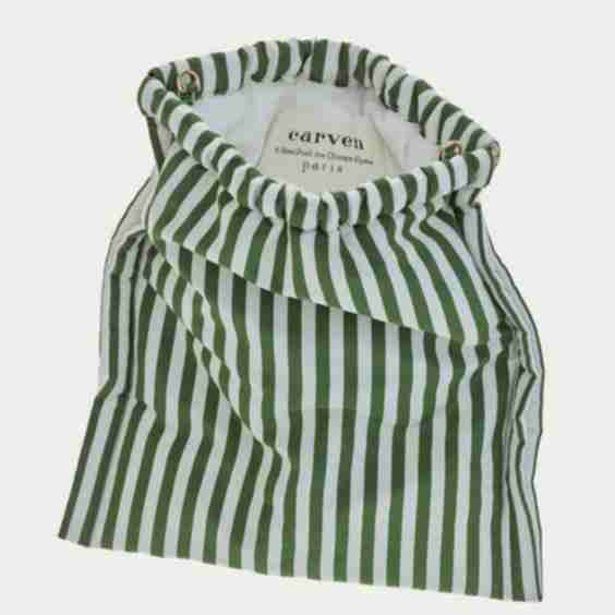 Louise Small Bag Green Striped Bag