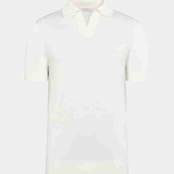 Off-White Buttonless Polo