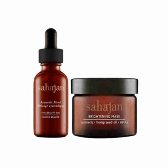 The Beauty Oil + Brightening Mask Duo