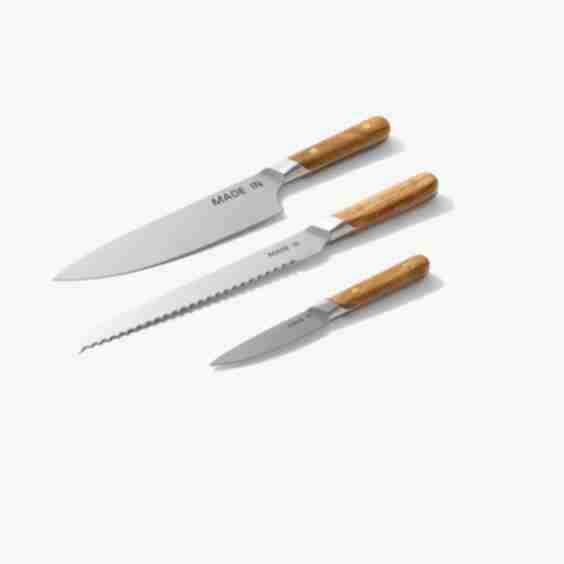 3-Piece Knife Set + Knife Block