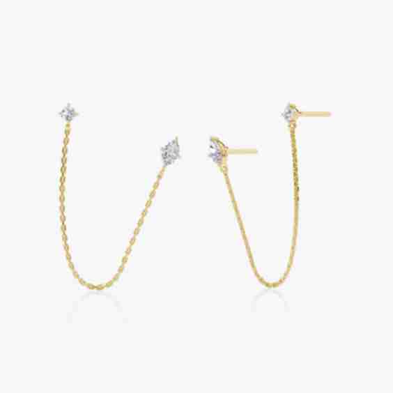 Shooting Star Draped Earring