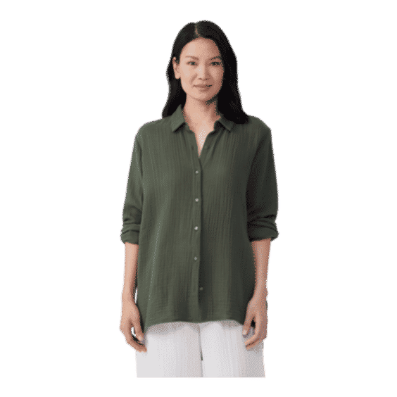 Organic Cotton Gauze Classic Collar Shirt
