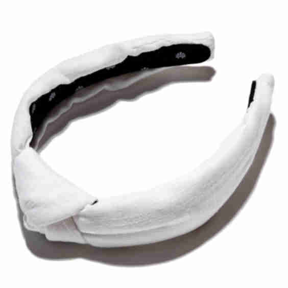 White Linen Headband