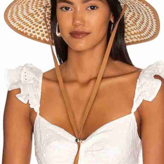 Straw Checkered Hat