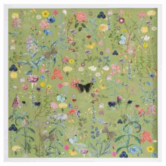 Dawn Wolfe, Dimensional Flower Pattern: Green