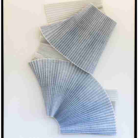 Pleated Gray Abstract