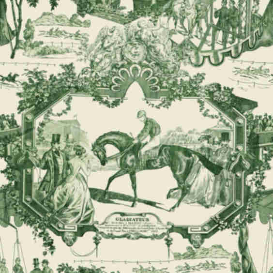Grand Prix Green The Derby Wallpaper