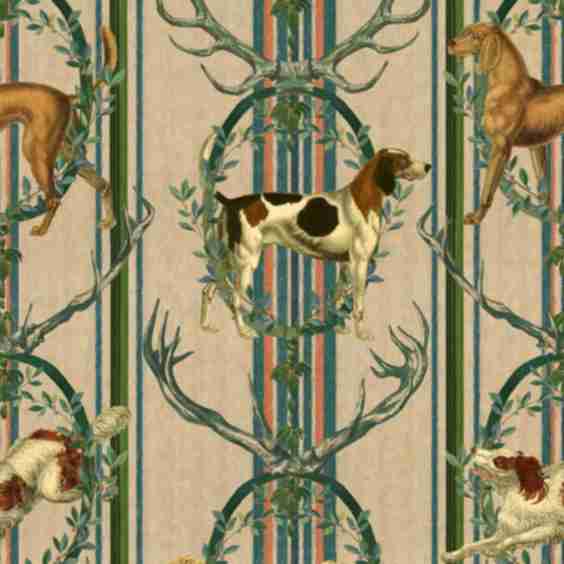 Mountain Dogs Taupe Wallpaper