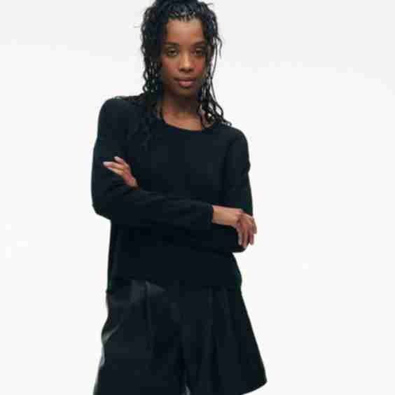 Fancy Cashmere Scoop Top