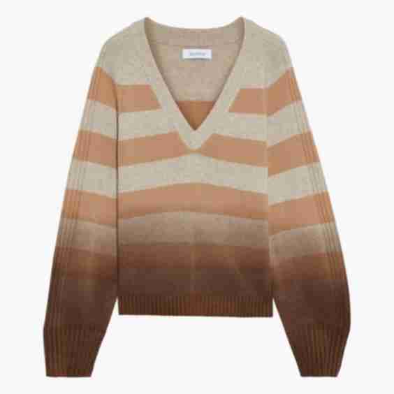 Striped Dégradé Wool And Cashmere-Blend Sweater 