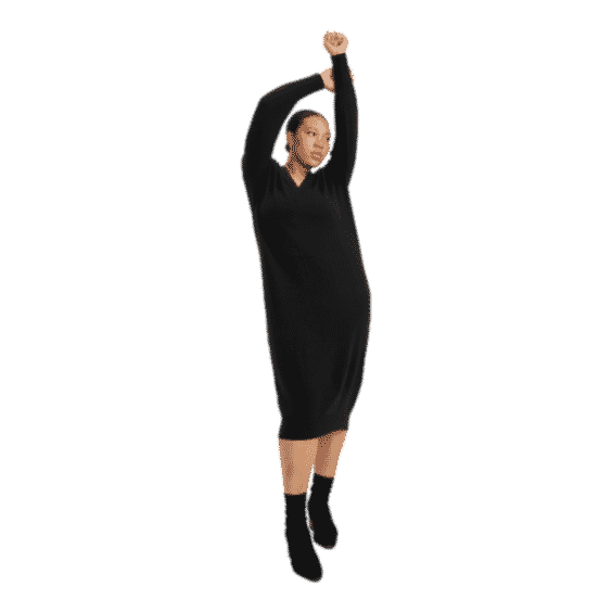 Cashmere V-Neck Dress