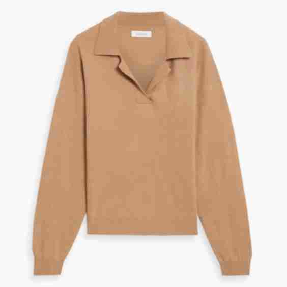 Cashmere Polo Sweater