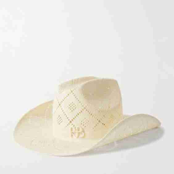 Cowboy Embroidered Straw Hat