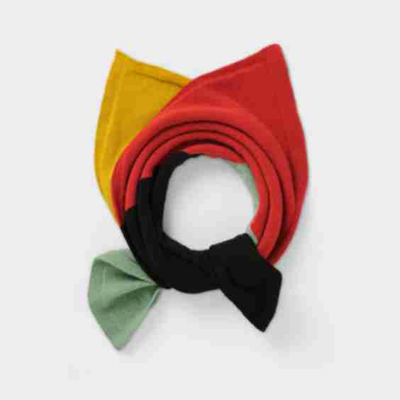 Square Neckerchief Turmeric & Red Dulse