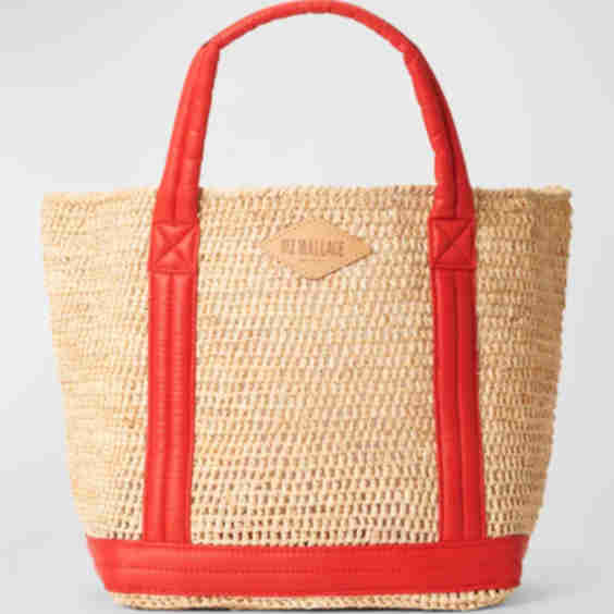 Small Raffia Beach Tote Bag