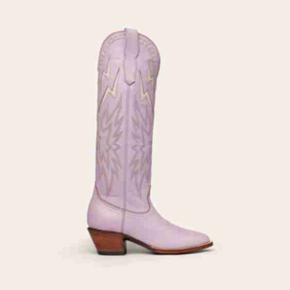 Lavender & Bone Lightning Boot