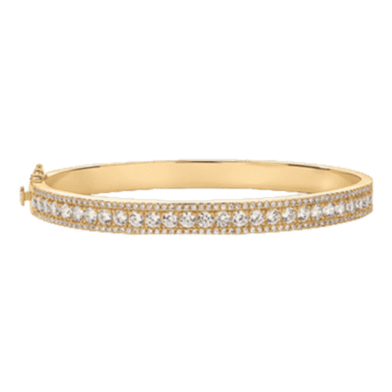 Classic Cubic Zirconia Bangle Bracelet