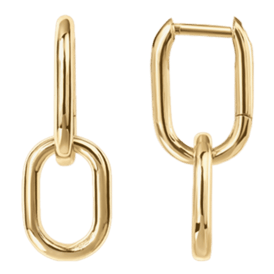 Convertible Paper Clip Link Hoops
