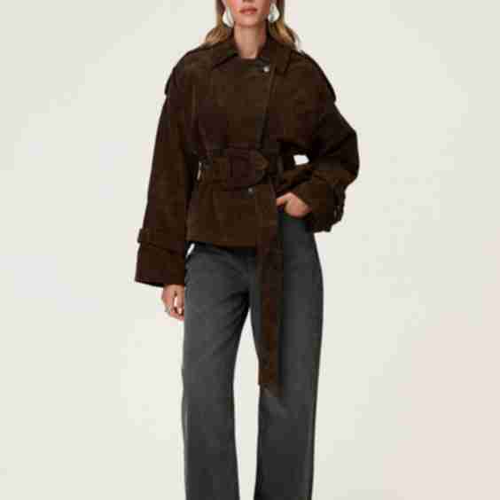 York Cropped Trench Coat
