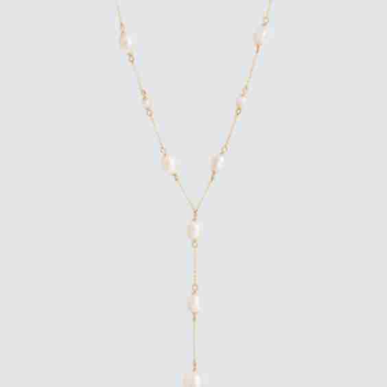 Pearl Lariat Necklace