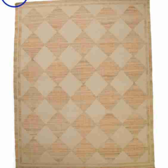 Natural Fiber Checkered Area Rug