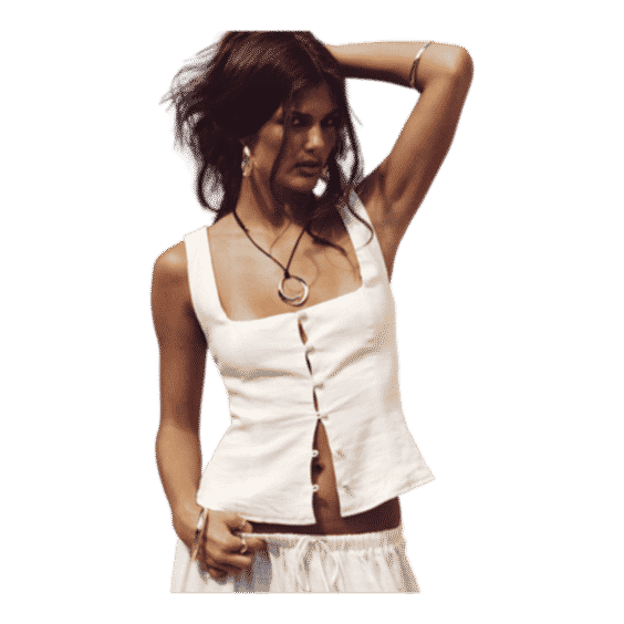 Zenda Linen Blend Top