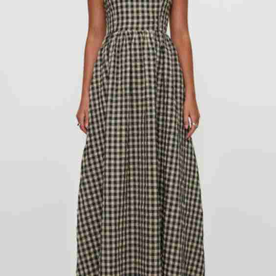 Cartmel Gingham Check Maxi Dress