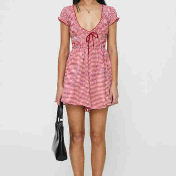 Wescott Gingham Romper