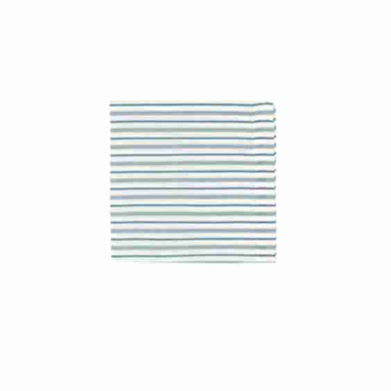 Victoria Striped Linen Napkin Chalk Blue