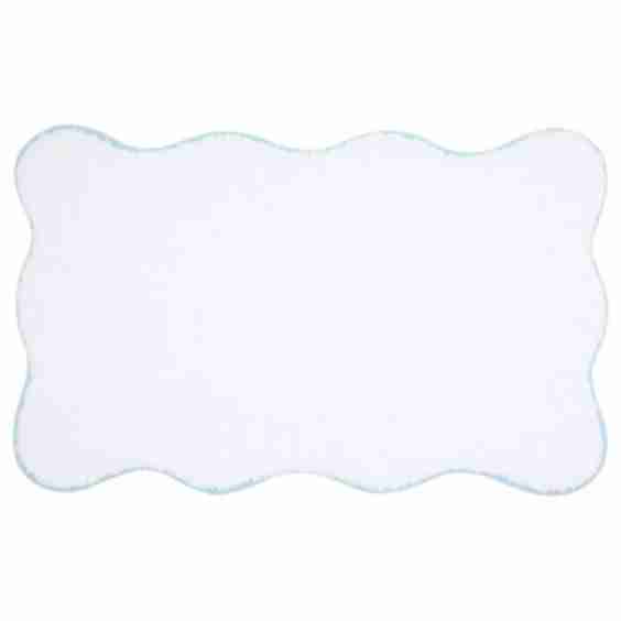 Amelia Scalloped Bath Mat