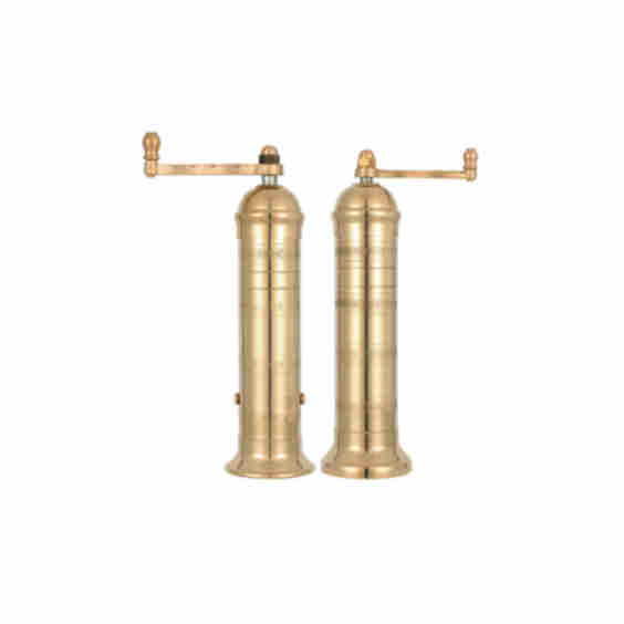 Brass Salt Pepper Mill Set