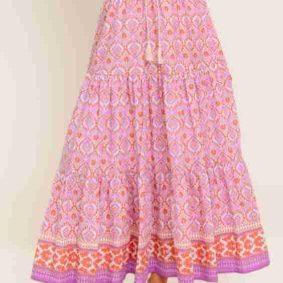 Whispering Lavender Woven Maxi Skirt