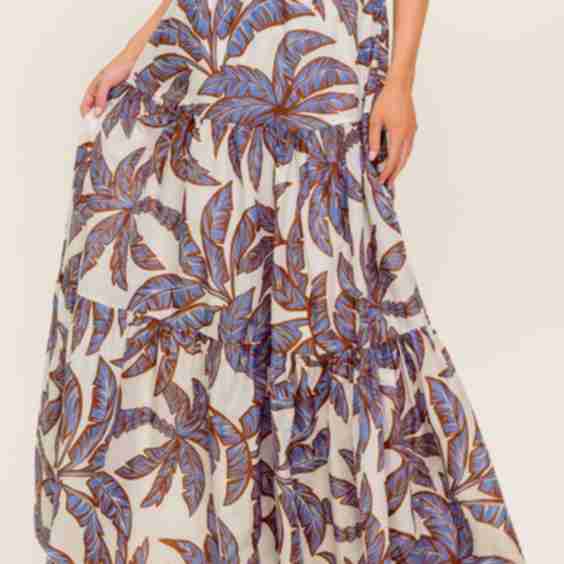 Petal Waltz Woven Maxi Skirt