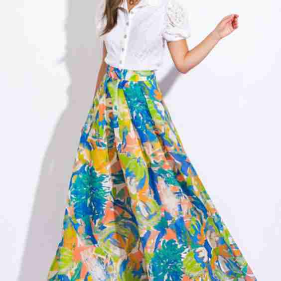 Coastal Chic Woven Maxi Skirt