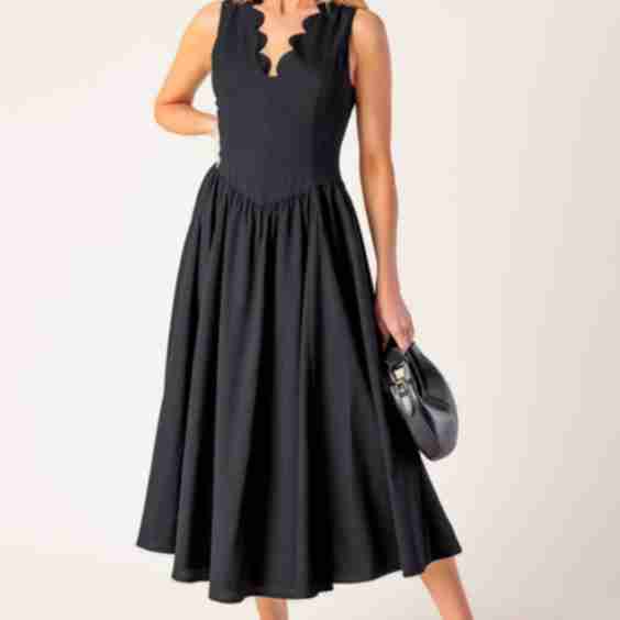 For The Record Woven Midi Dress