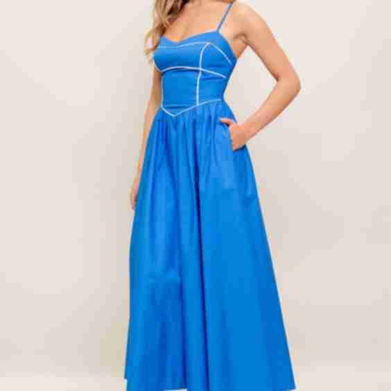 Kissable Knot Woven Midi Dress
