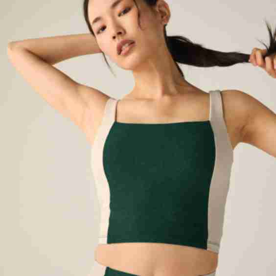 Spacedye Vitality Colorblock Cropped Tank Top