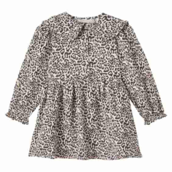 Nelia Leopard-print Cotton Gauze Dress