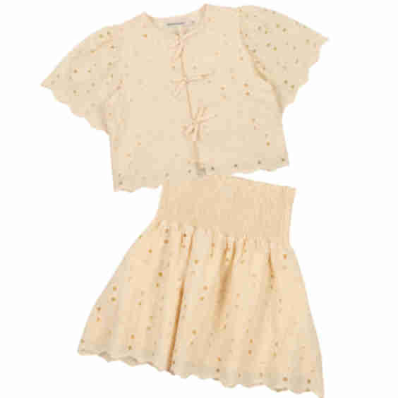 Creta Eyelet Skirt Set
