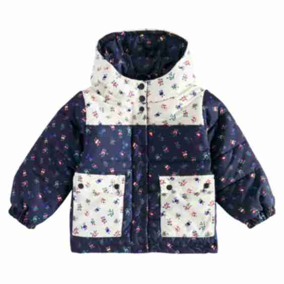 Heaven Floral Patchwork Puffer Jacket