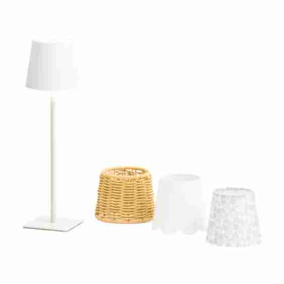 Rechargeable Lamp With 4 Interchangeable Shades