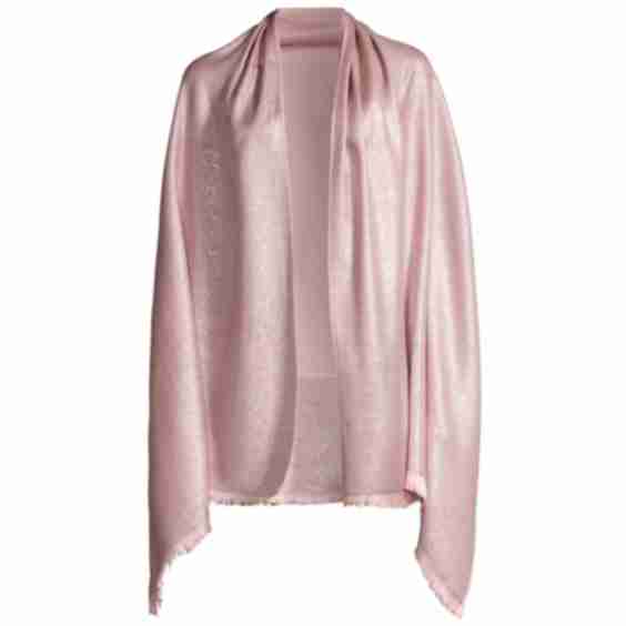 Frayed Metallic Shawl