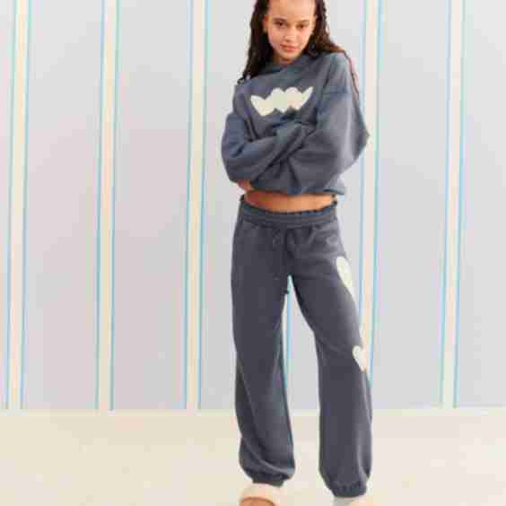 Demetra for Aero Heart Patch Pullover Hoodie