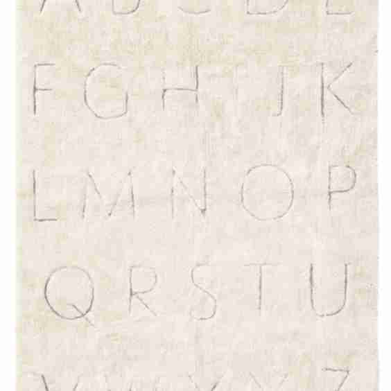 RugCycled (R) ABC Washable Natural Cotton Hand-Tufted Area Rug