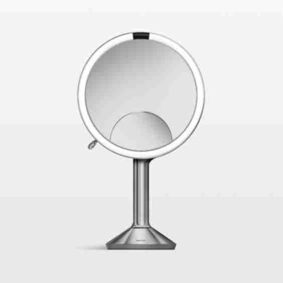 10" Sensor Makeup Mirror, Trio Magnification & Adjustable Brightness